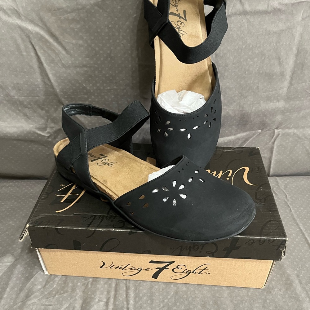 Vintage 7 Eight Black Women's Sandals